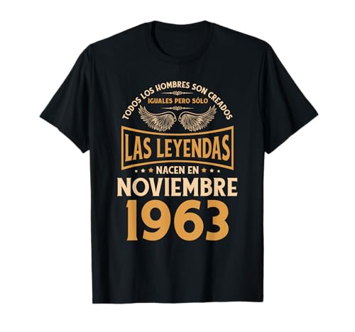 Cumpleaños Hombre Regalos Las Leyendas Noviembre 1963 Camiseta
