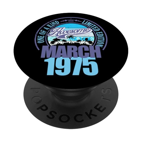 Ideal Desde Marzo de 1975, 51 cumpleaños, 51 años PopSockets PopGrip Adhesivo