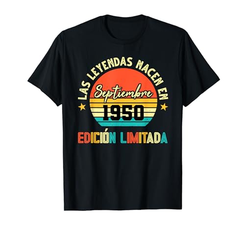 Las Leyendas Nacen en septiembre 1950 71 cumpleaños Camiseta