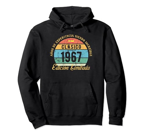 Clásico Nacido En 1967 Vintage 57 Cumpleaños Puesta De Sol Sudadera con Capucha