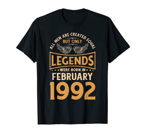 Las leyendas de cumpleaños nacieron en febrero de 1992. Camiseta