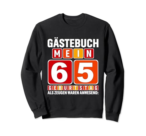 Gästebuch Mein 65. Geburtstag Libro de visitas Firma Sudadera