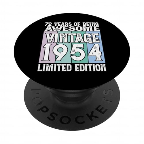 Legendario Desde 1954 Edición Limitada 72 cumpleaños PopSockets PopGrip Adhesivo