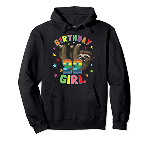 Chica 22 cumpleaños 22 años Regalo de fiesta Mujeres Pereza Sudadera con Capucha