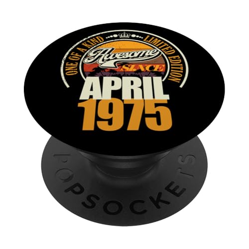 Ideal Desde Abril de 1975, 51 cumpleaños, 51 años PopSockets PopGrip Adhesivo