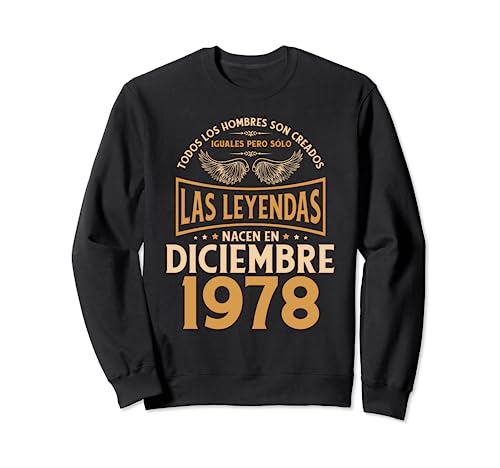 Cumpleaños Hombre Regalos Las Leyendas Diciembre 1978 Sudadera