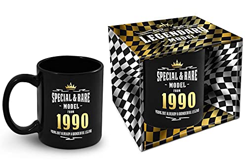 Bombo Taza de cumpleaños con año de nacimiento 1990