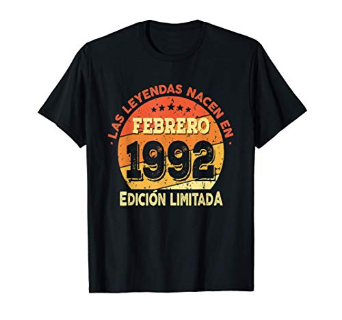 Las Leyendas nacen en Febrero de 1992 - Regalo de 29 años Camiseta