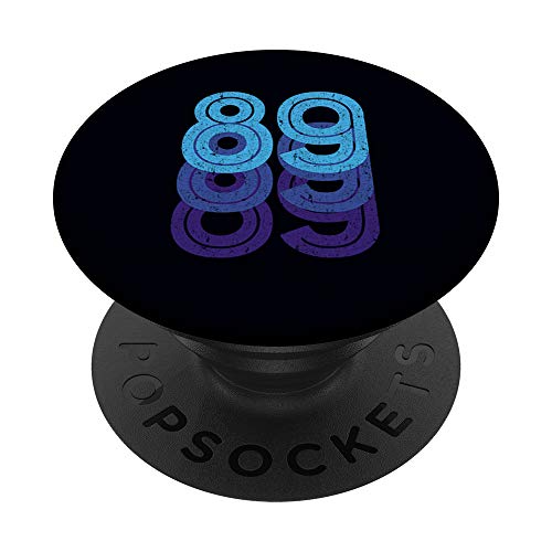 89 Número de la Suerte 89 años Edad de Cumpleaños Equipo Dep PopSockets PopGrip: Agarre...