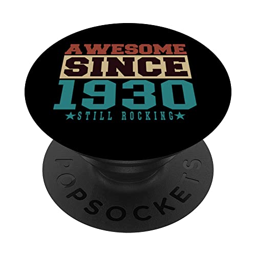 1930 Impresionante desde 1930 Cumpleaños y Aniversario PopSockets PopGrip Intercambiable