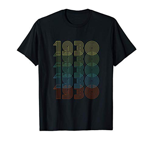 Retro Cumpleaños Regalo Hombres Vintage Clásico 1930 Camiseta