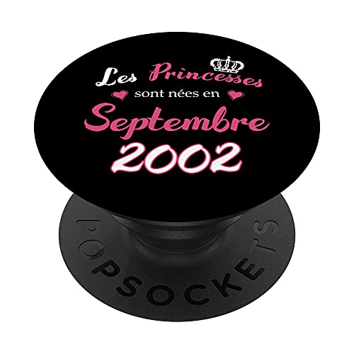 Las princesas nacieron en septiembre de 2002 Cumpleaños Fiesta PopSockets PopGrip Intercambiable