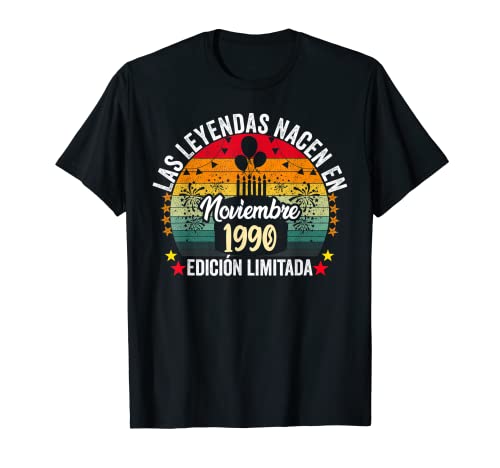 32 años Cumpleaños Las Leyendas nacen en Noviembre de 1990 Camiseta
