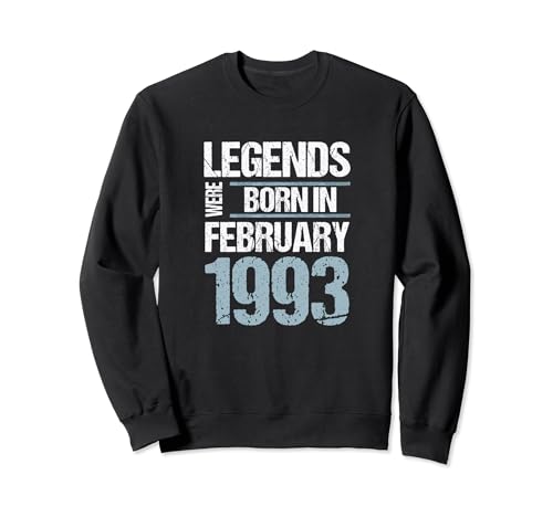 Las leyendas nacieron en febrero de 1993 Cumpleaños Sudadera