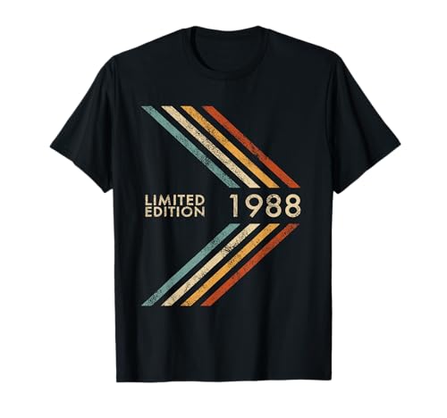 Cumpleaños 1988 Edición Limitada Hombres Mujeres Estilo Vintage Camiseta