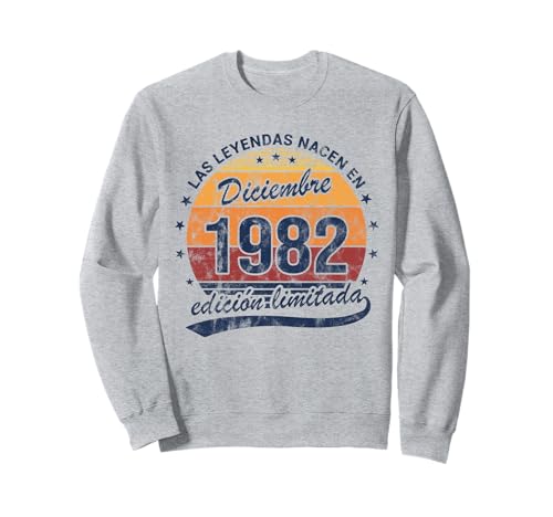 Leyendas Nacen Diciembre 1982 Cumpleaños Vintage Sudadera