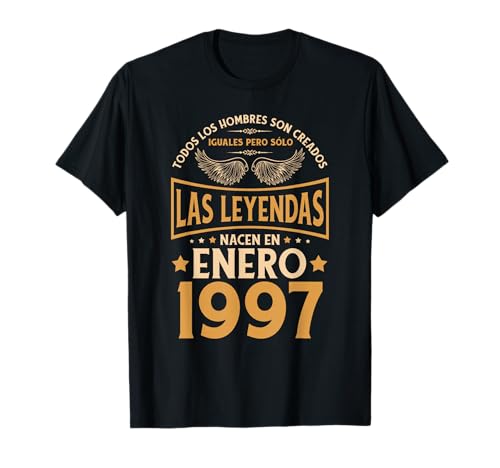 Cumpleaños Hombre Regalos Las Leyendas Enero 1997 Camiseta