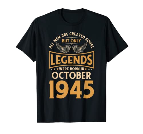 Las leyendas de cumpleaños nacieron en octubre de 1945. Camiseta