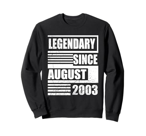 23 cumpleaños Legendario Desde Agosto de 2003 cumpleaños Sudadera