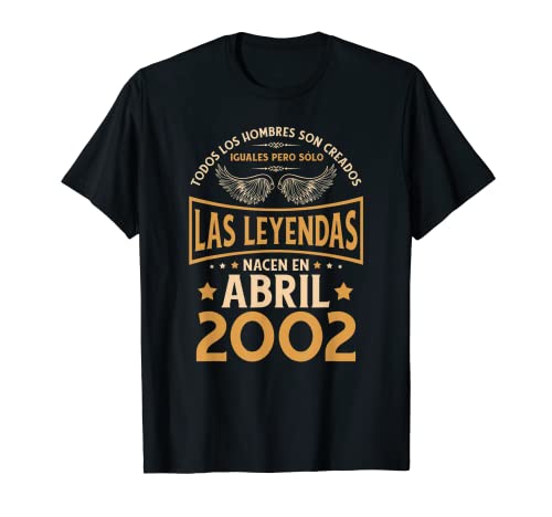 Cumpleaños Hombre Regalos Las Leyendas Abril 2002 Camiseta