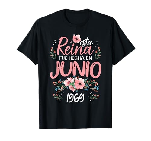 Hecha En Junio 1969 Mujer Regalo 56 Años Cumpleaños Camiseta