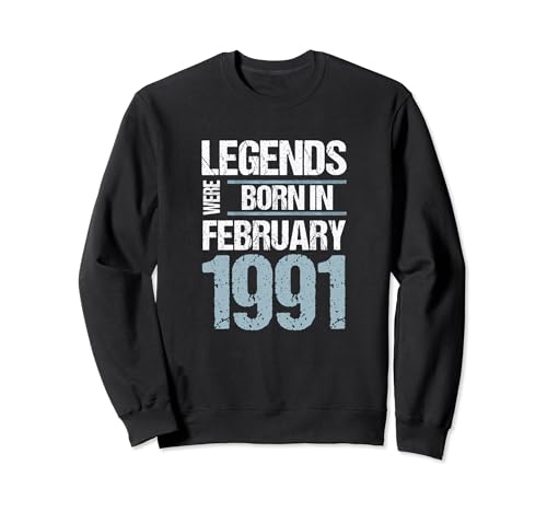 Las leyendas nacieron en febrero de 1991 Cumpleaños Sudadera