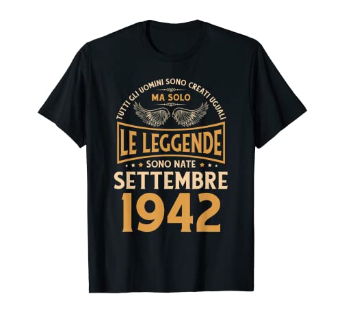 Cumpleaños Hombre Regalo Mujer Le Leyendas Septiembre 1942 Camiseta