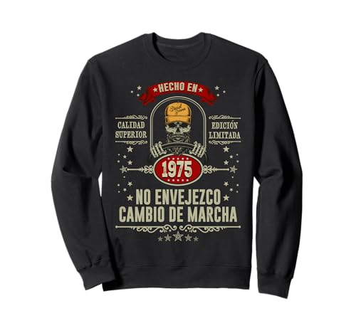 Hecho en 1975-51 años Cumpleaños Camión Hombre Camionero Sudadera