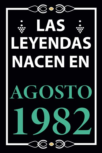 Las leyendas nacen en Agosto 1982: Regalo de cumpleaños perfecto para hombre y mujer de 39 años I...