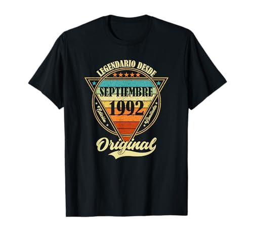 33 cumpleaños Nacido en Septiembre de 1992 Vintage 33 años Camiseta