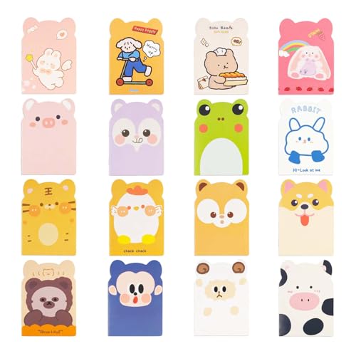 burkfeeg 16 Piezas Mini Libretas Pequeñas, Portátil Mini Cuadernos de Bolsillo Precioso Cuaderno...