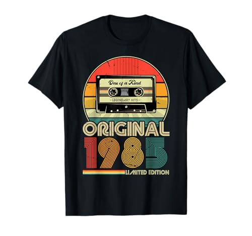 1985 Vintage Cumpleaños Retro Edición Limitada Hombres Mujer Camiseta