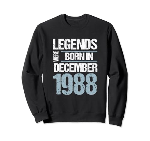 Las leyendas nacieron en diciembre de 1988 Cumpleaños Sudadera