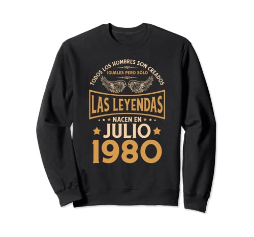 Cumpleaños Hombre Regalos Las Leyendas Julio 1980 Sudadera