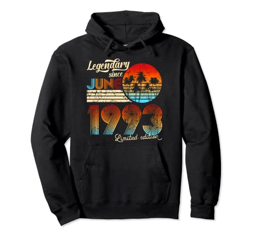 30. Cumpleaños 30 Legendario Desde Junio De 1992 Regalo. Sudadera con Capucha