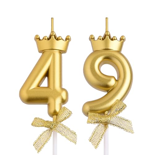 Velas de cumpleaños número 49 y 94, velas de cumpleaños de 94 a 49 años, decoración de pastel...