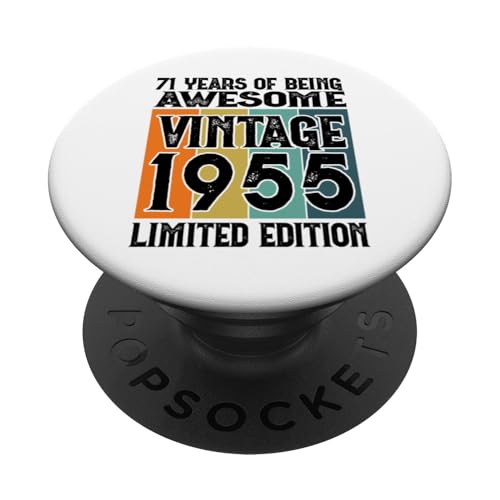 Legendario Desde 1955 Edición Limitada 71 cumpleaños PopSockets PopGrip Adhesivo