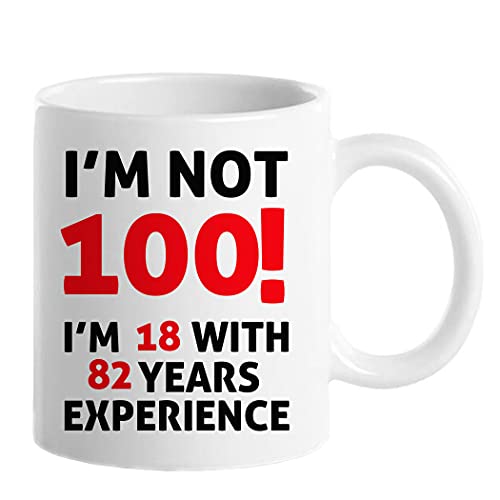 Regalos de cumpleaños número 100 para mujeres, divertida taza de café de regalo de 100 años,...