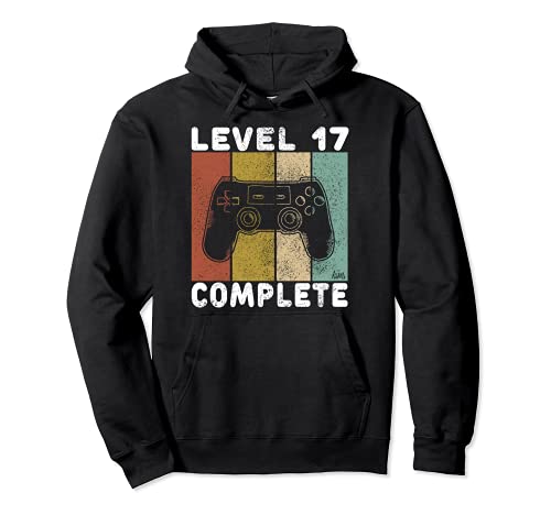 Camiseta Gamer 17 Cumpleaños Regalo Para Niños 17 Años Sudadera con Capucha
