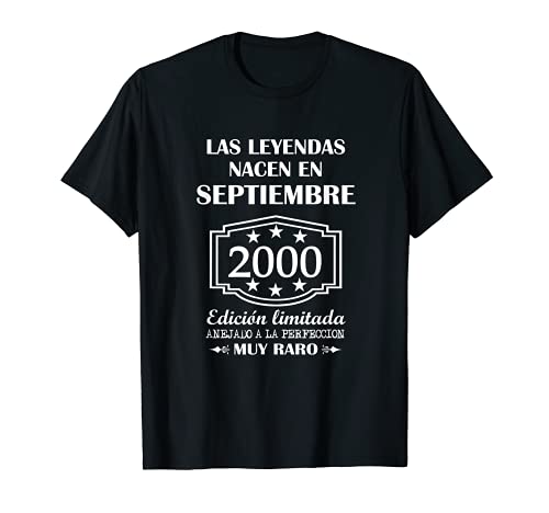 Las Leyendas nacen en Septiembre de 2000 21° cumpleaños Camiseta