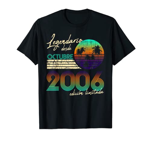 Cumpleaños Hombre Regalos Legendario Desde Octubre 2006 Camiseta
