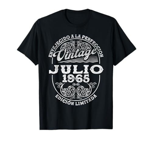Julio 1965 Vintage - 60 Años Regalo Cumpleaños Hombre Camiseta