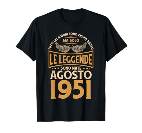 Cumpleaños Hombre Regalo Mujer Las Leyendas Agosto 1951 Camiseta
