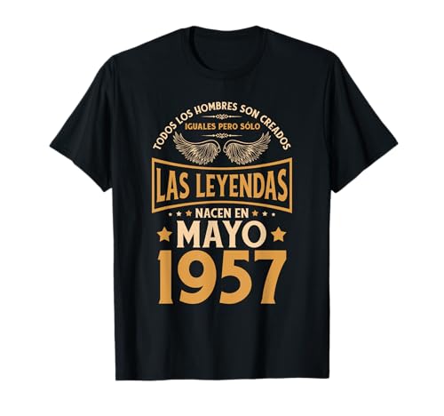 Cumpleaños Hombre Regalos Las Leyendas Mayo 1957 Camiseta