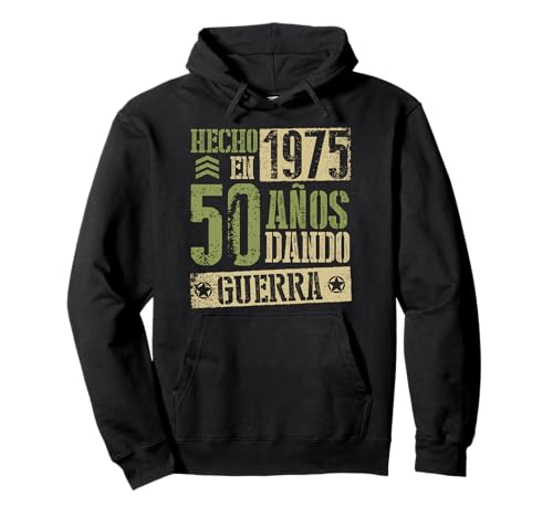 Hecho en 1975 Dando Guerra 50 Años 50 Cumpleaños Amigos Sudadera con Capucha