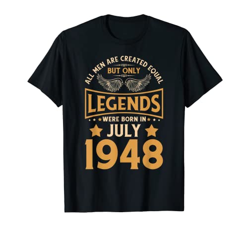 Las leyendas de cumpleaños nacieron en julio de 1948. Camiseta
