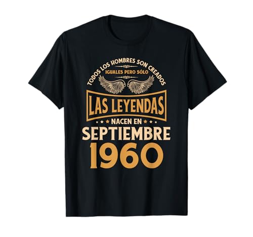 Cumpleaños Hombre Regalos Las Leyendas Septiembre 1960 Camiseta