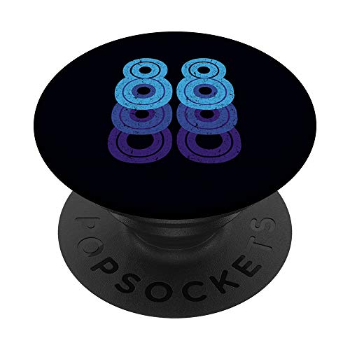 88 Número de la Suerte 88 años Edad de Cumpleaños Equipo Dep PopSockets PopGrip Intercambiable