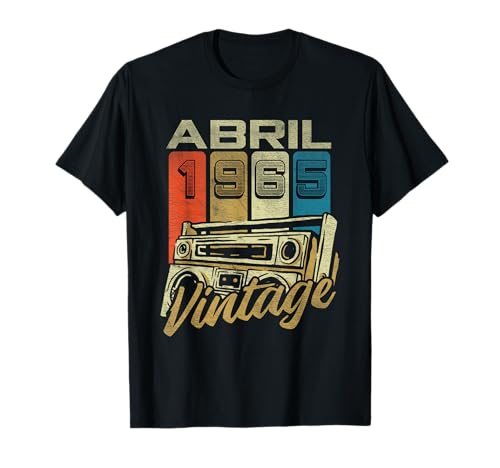 Abril 1965 Vintage - 61 Años Regalo Cumpleaños Hombre Camiseta