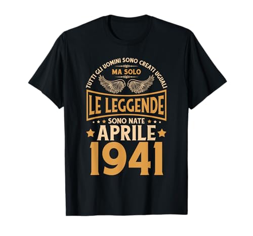 Cumpleaños Hombre Regalo Mujer Las Leyendas Abril 1941 Camiseta